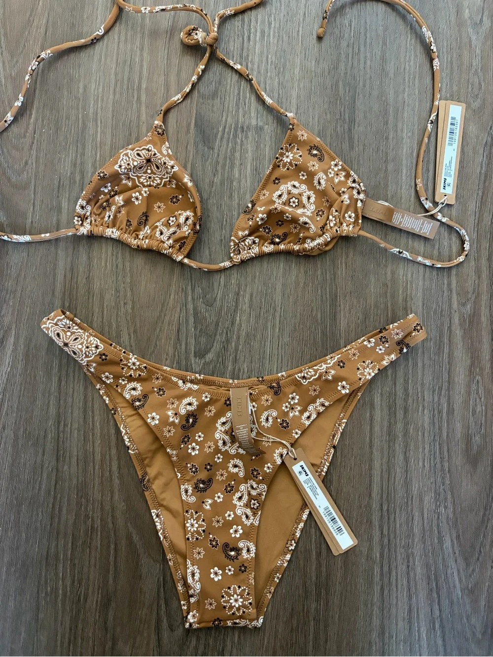 NWT Skims Almond Bandana Bikini